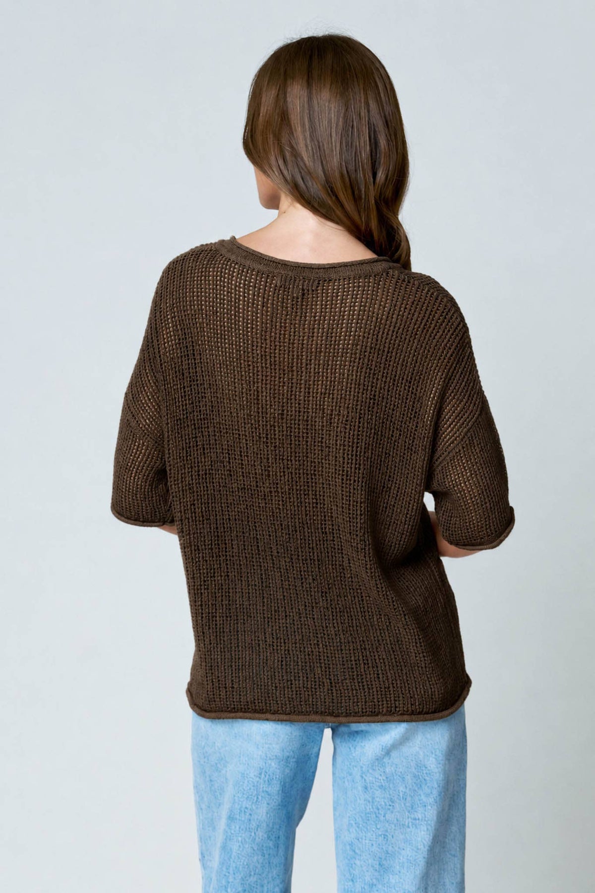 Breezy Crochet Sweater Top
