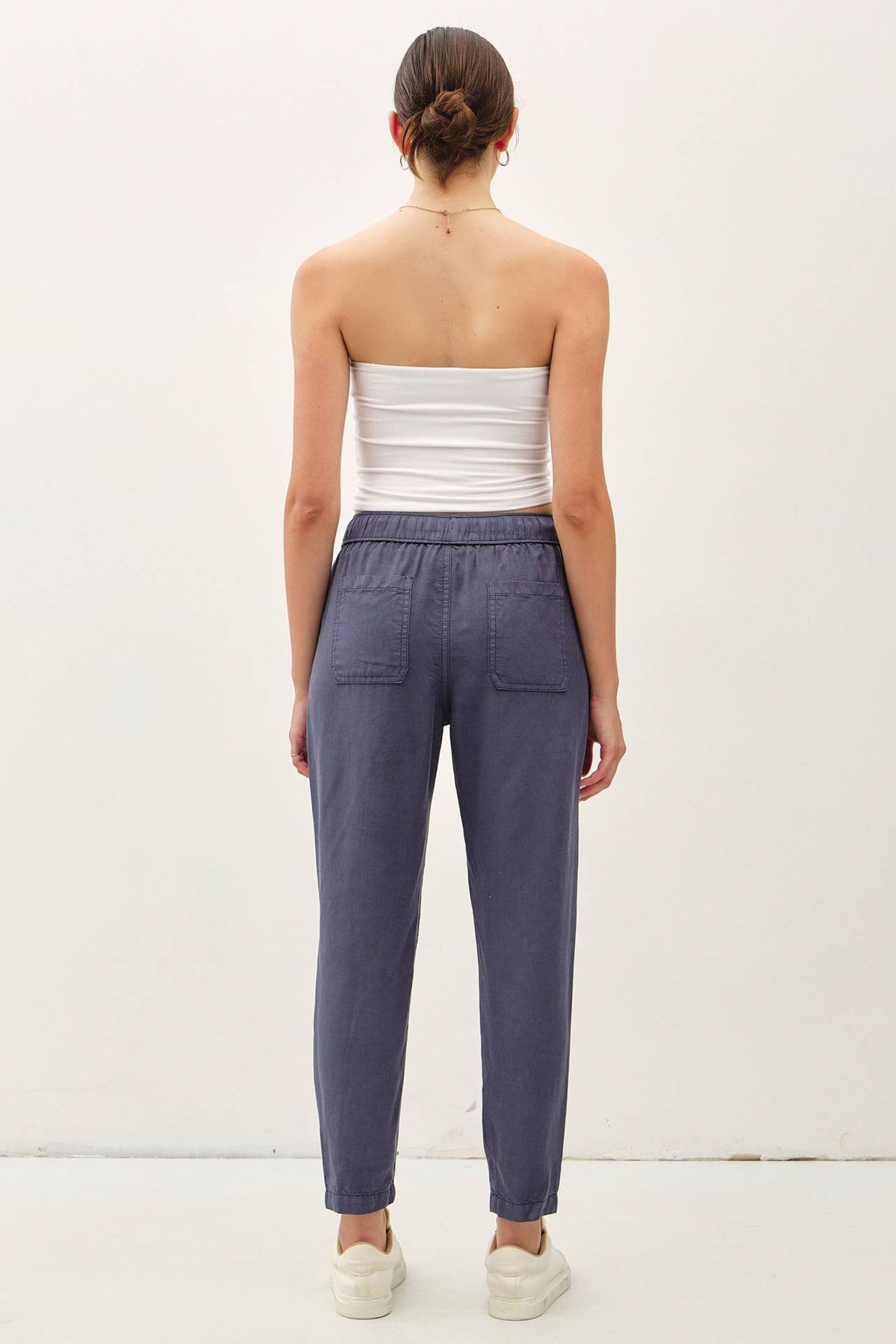 The Lara Lightweight Tencel Jogger – Taupe, Camel & Charcoal