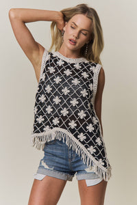 The Wildflower Fringe Crochet Tank