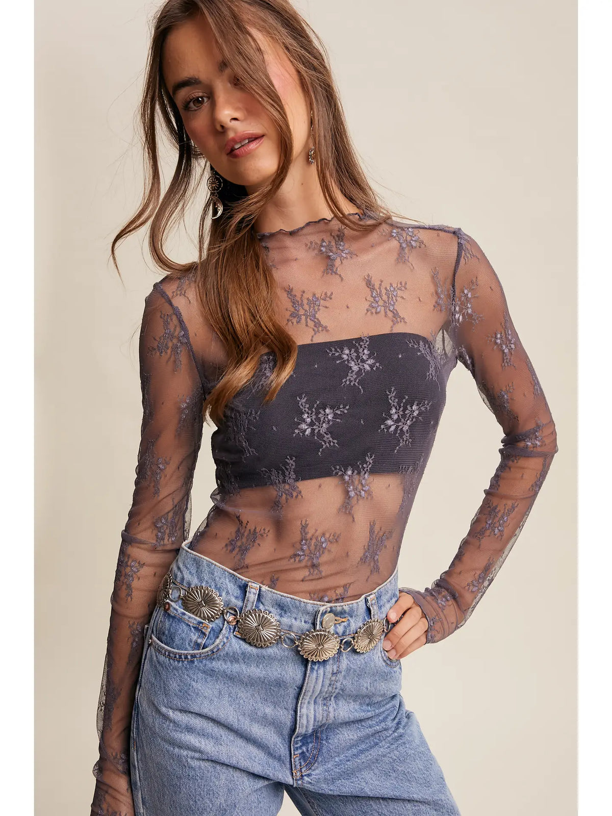 Camille Lace Layering Top