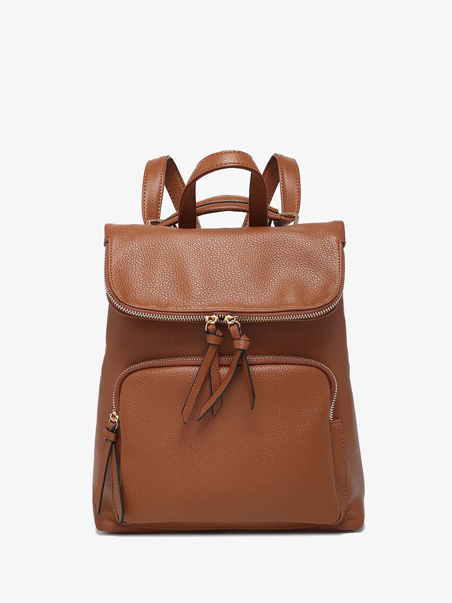Jen & Co. Everlee Convertible Backpack – Vegan Leather Crossbody Bag