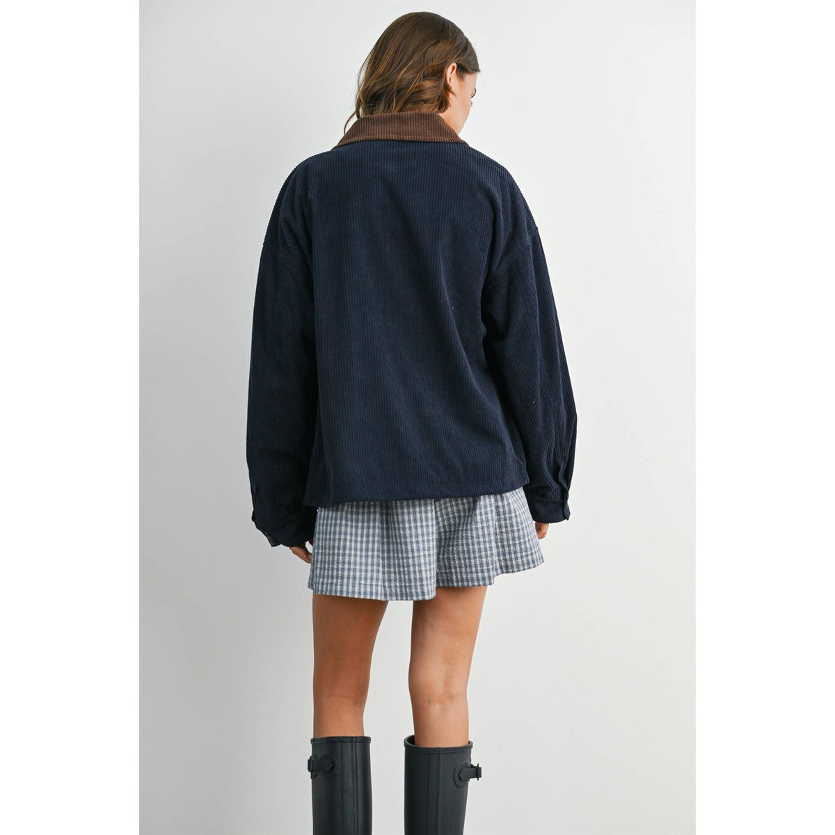 After Hours Corduroy Jacket: Navy