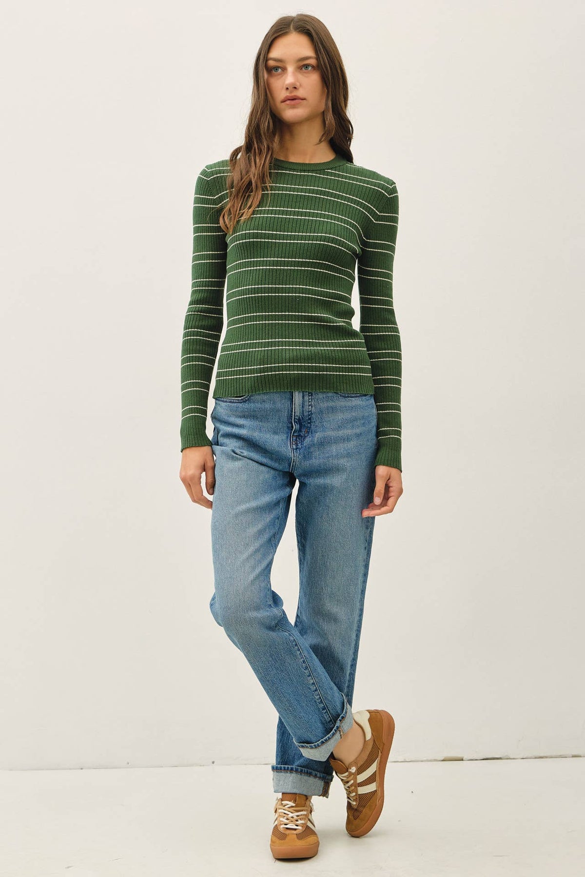 The Sloane Striped Sweater Top