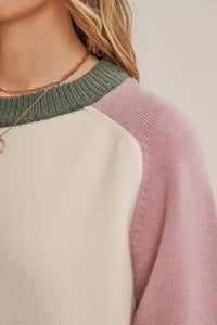 Changing Seasons Color Block Sweater