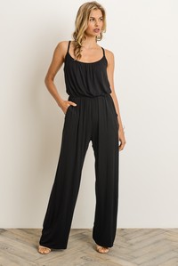 Dakota Perfect Fit Knit Jumpsuit: Black