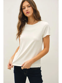 The Willow Bamboo Modal Tee – Soft Relaxed Fit Essential Round Neck T-Shirt