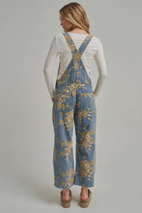 The Golden Hour Floral Denim Overalls