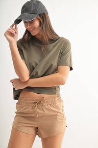 The Jolene Pigment Dyed Tee | Boxy Supima Cotton T-Shirt