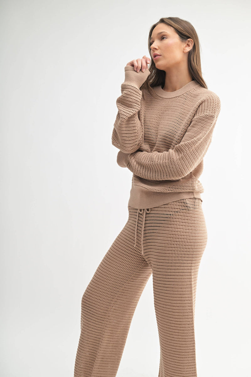 The Breezy Crochet Pullover: Natural – Lightweight, Breathable & Perfect for Layering