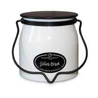 16 oz Butter Jar Candle: Silver Birch