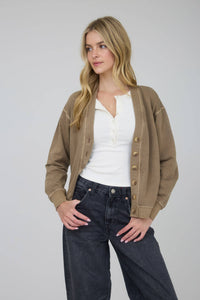 The Sutter Creek Acid-Wash Cardigan – Effortlessly Lived-In + Cozy