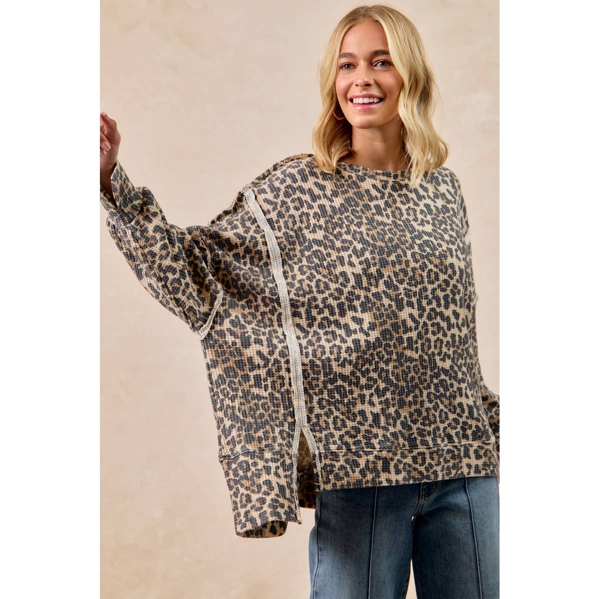 Spotted in the Wild Waffle Sweatshirt