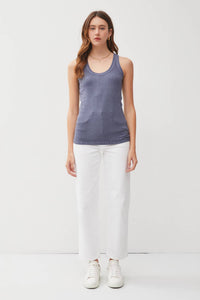 The Maeve Ribbed Tank – Garment Washed Ultra Soft Layering Tank Top