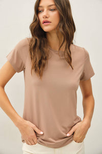 The Willow Bamboo Modal Tee – Soft Relaxed Fit Essential Round Neck T-Shirt