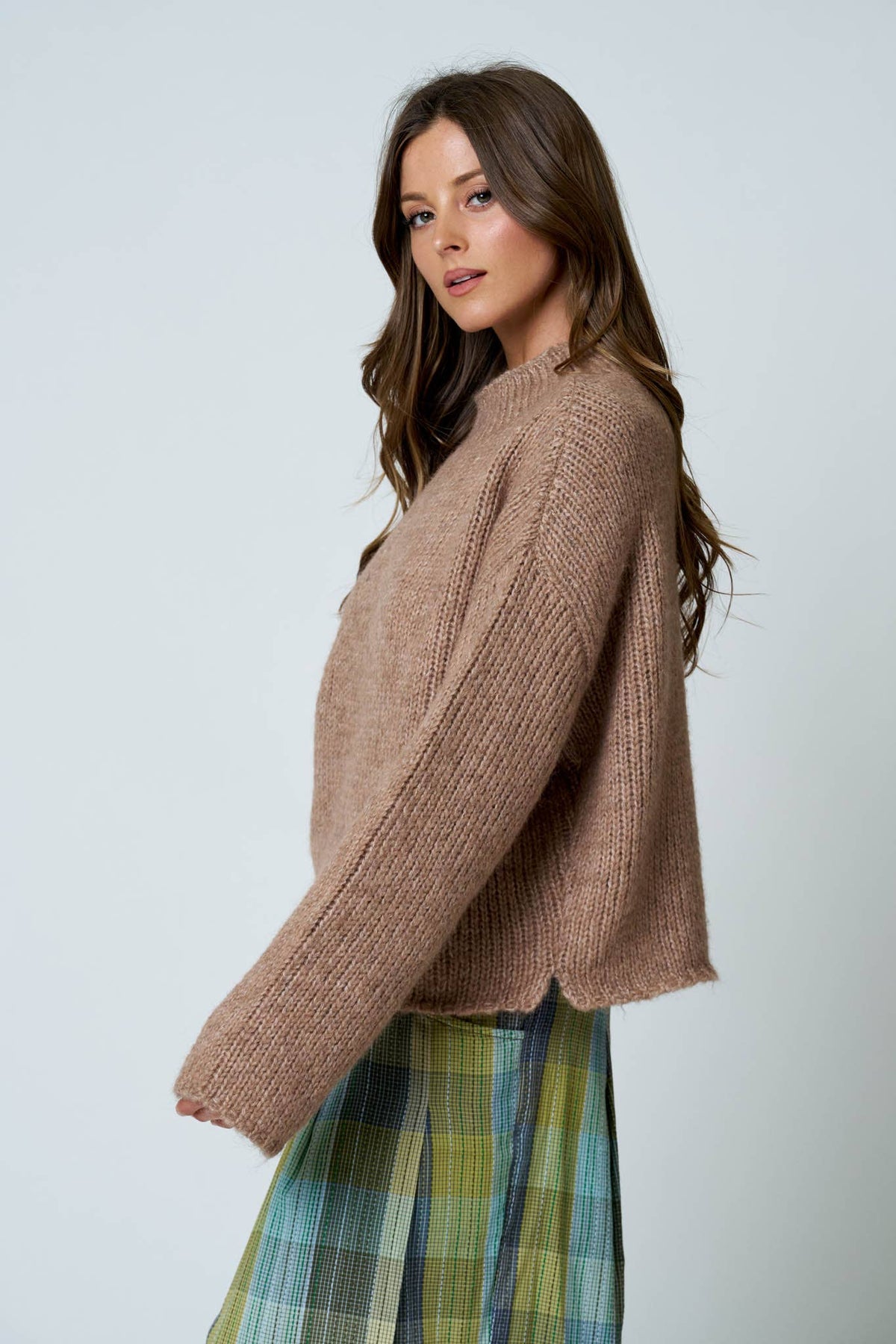 Nothing Extra Mock Neck Sweater