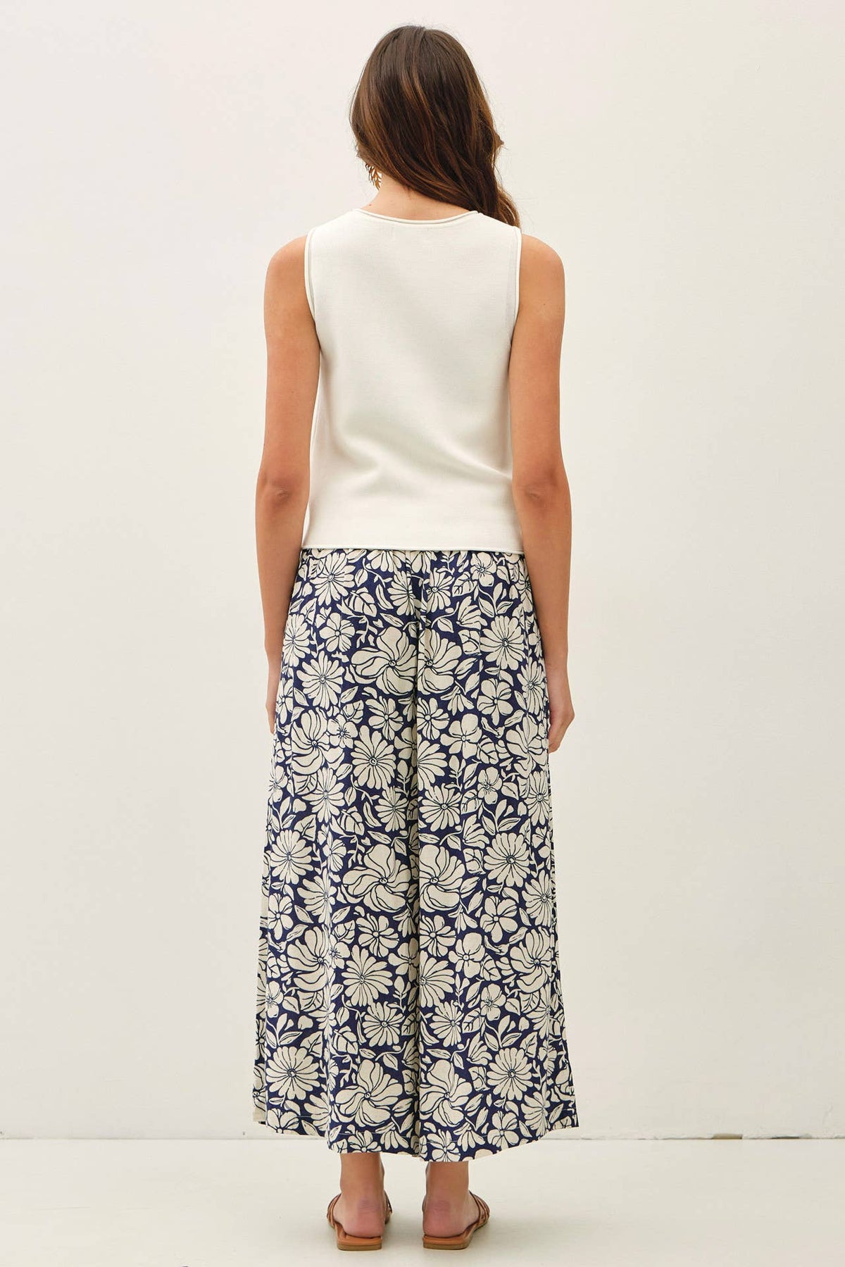The Kaia Button Front Vest Top – Cropped Sleeveless Lightweight Viscose Blend
