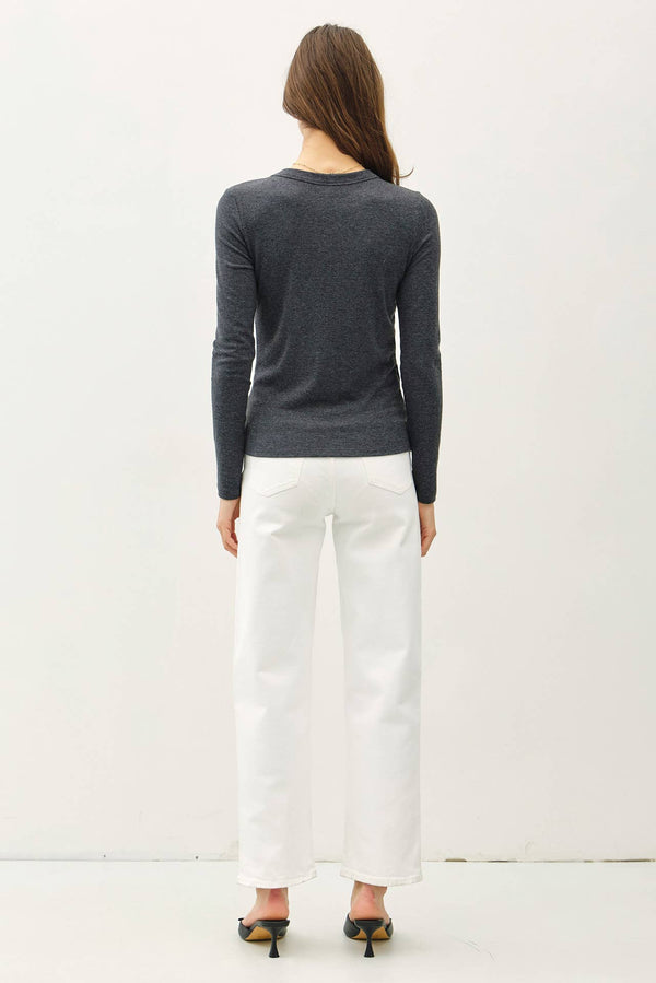 The Tessa Everyday Layering Top: Black