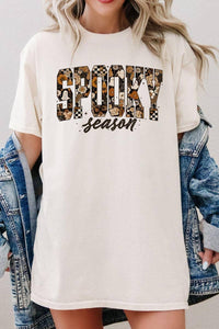 Season Graphic Tee – Retro Halloween Floral T-Shirt
