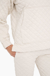 Cozy Quilted Jersey Pullover