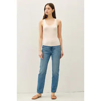 The Clara Lace Trim Knit Tank