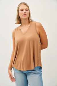 Georgina Plus Size Comfort Fit V-Neck Top