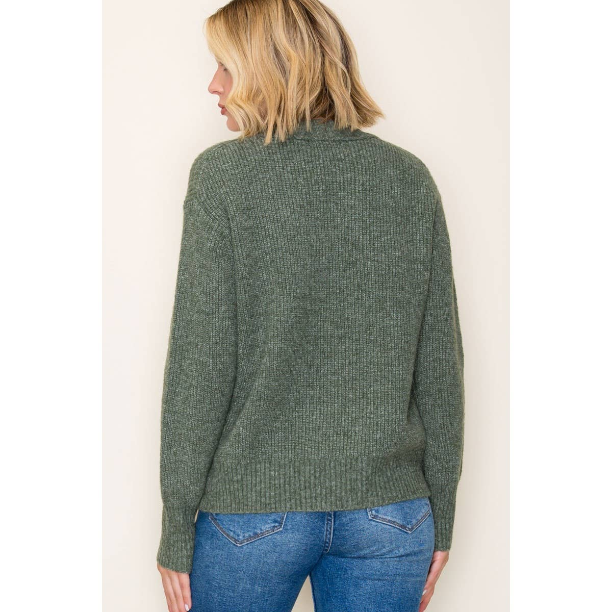 Mistletoe Ribbed Crew Neck Sweater – Soft Knit Holiday Pullover | Northern Belle Boutique