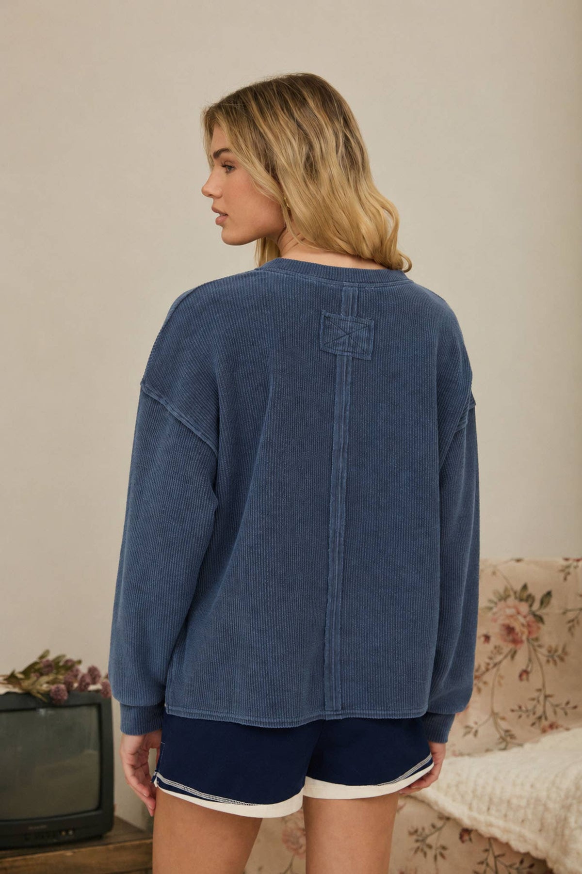 Take It Easy Henley Knit Top
