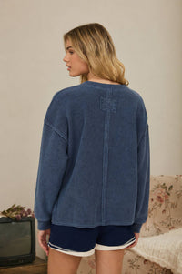 Take It Easy Henley Knit Top