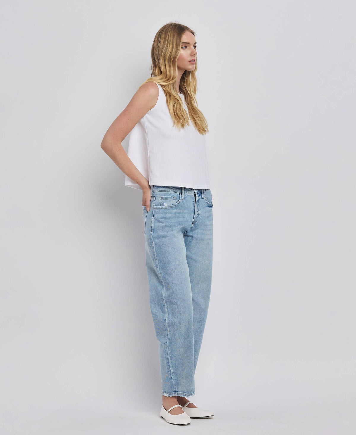 The Josie High Rise Barrel Leg Jeans – Ankle-Length Denim with Vintage Fit & Comfort Stretch