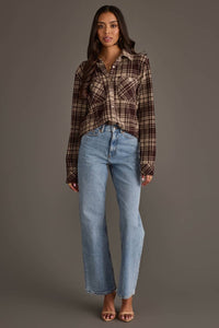 The Favorite Plaid Shirt: Chocolate Brown