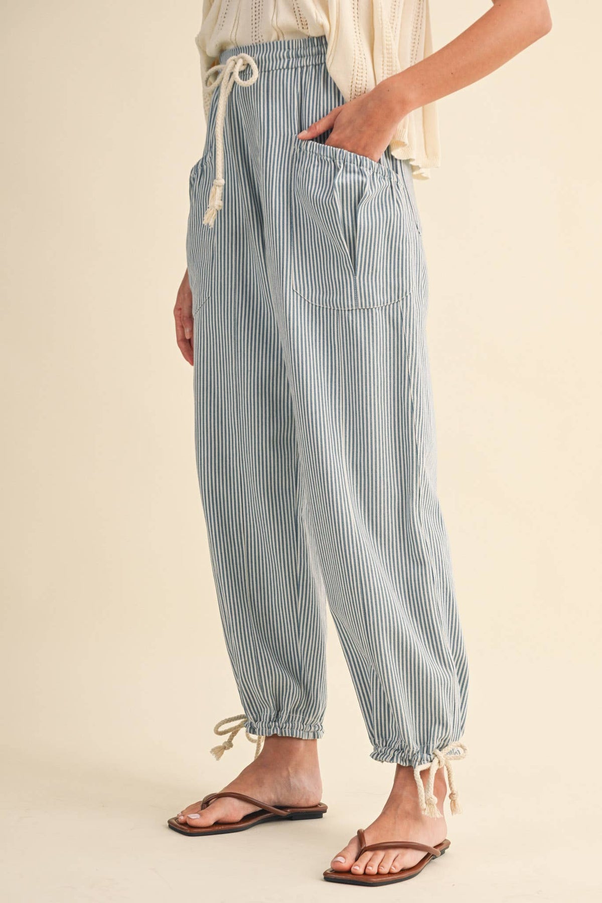 The Sunset Stripe Parachute Pants