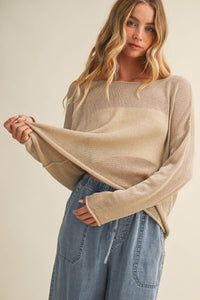 The Coastal Breeze Open Knit Sweater