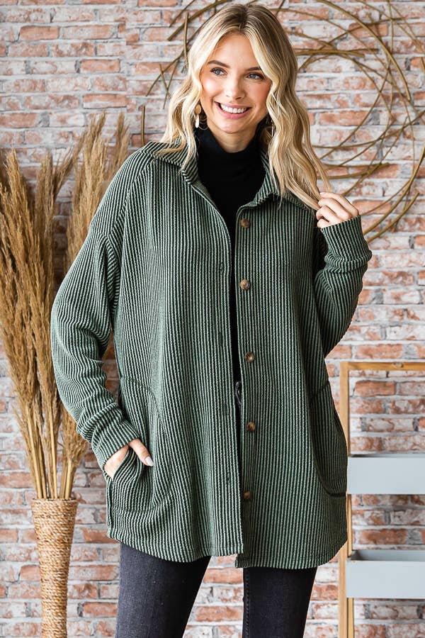 Vanessa Ribbed Knit Shacket