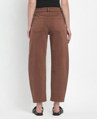 Vervet by Flying Monkey "Kate" Slim Barrel Jeans – Mocha Brown