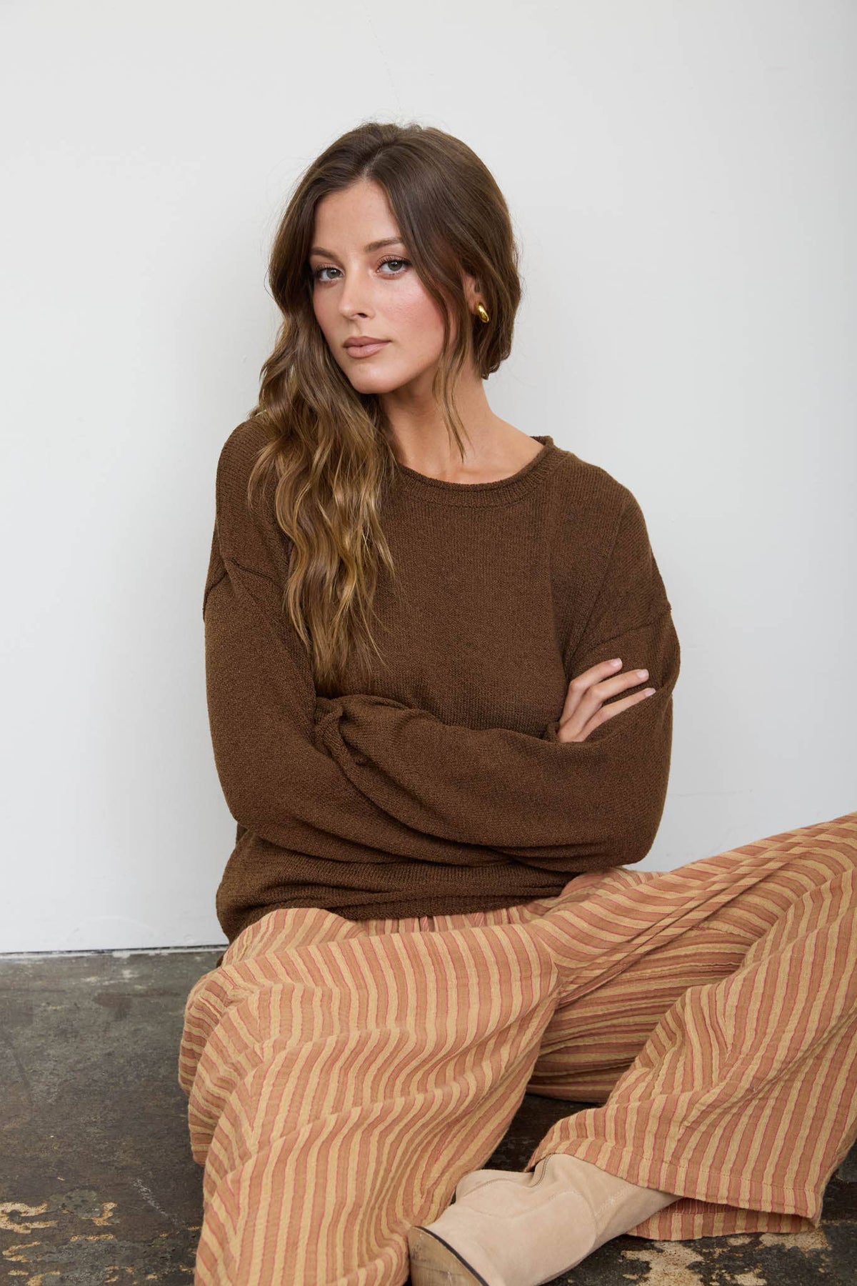 First Frost Textured Sweater