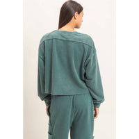 The Reset Mineral Wash Cropped Sweatshirt