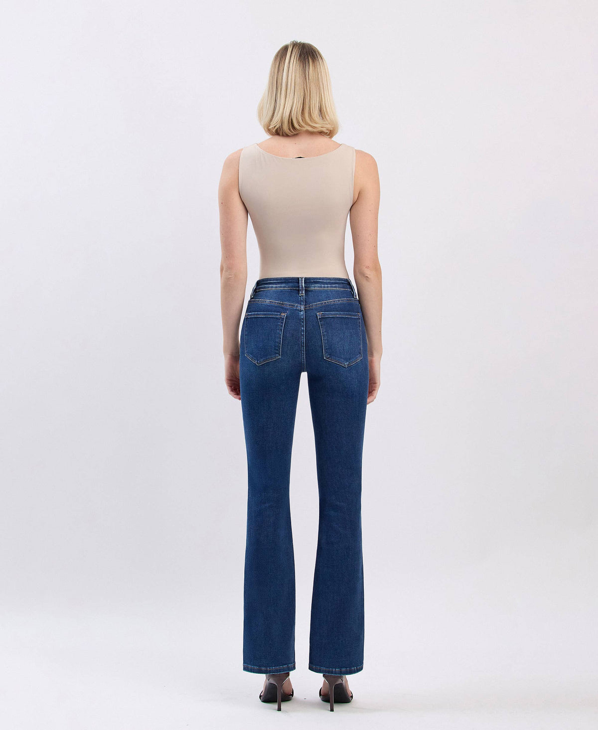 Savannah High Rise Bootcut Jeans – Full Length Comfort Stretch Denim