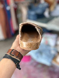 Very G Iris Braided Mules – Beige Suede Slip-On Shoes with Frayed Edge Detail
