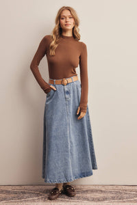 Under It All Ribbed Mock Neck