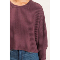 No Rush Cropped Sweater