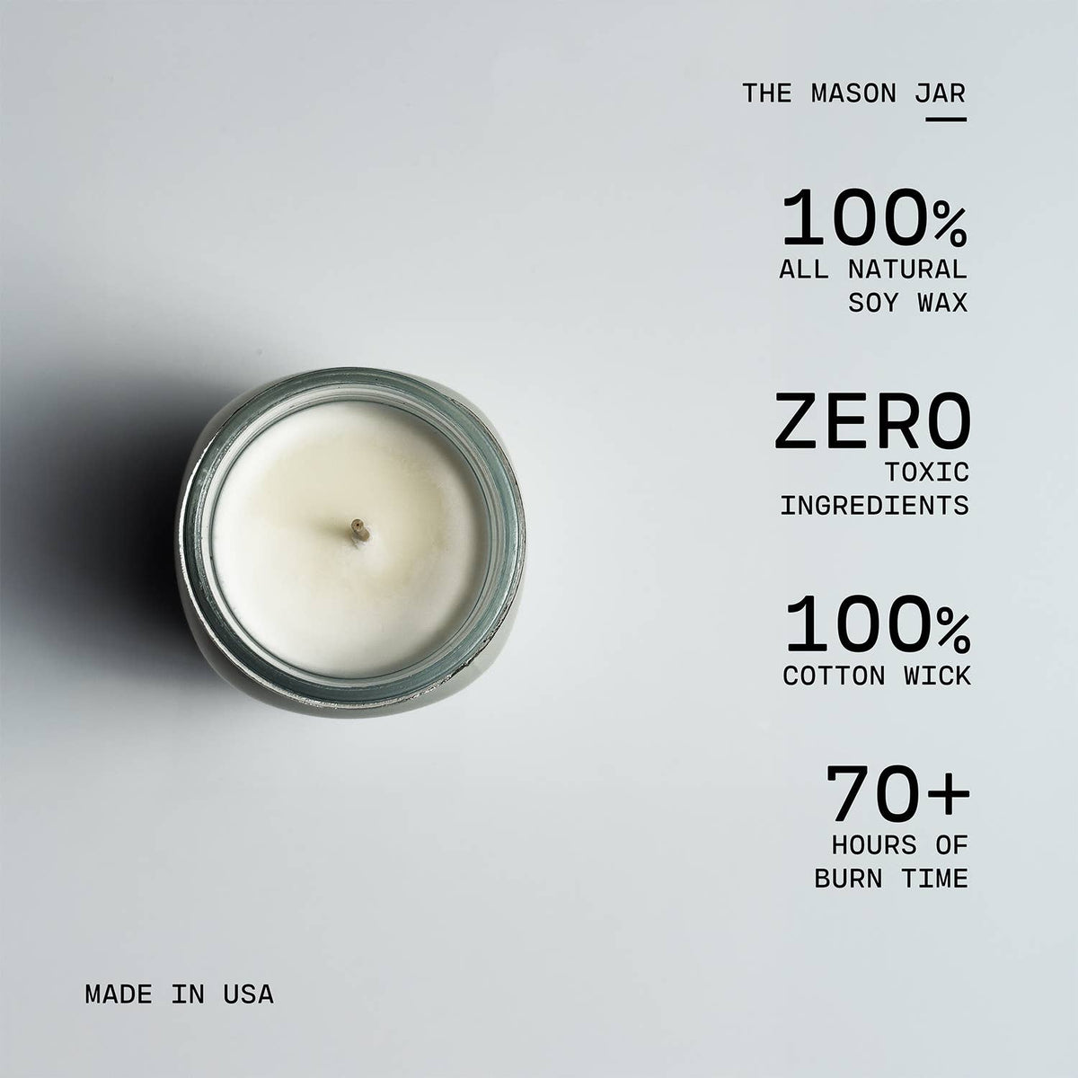 13 oz Mason Jar Fall Candle: Caramel Corn