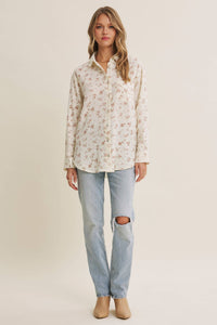 Sweet Meadow Floral Button Down