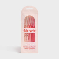 Kitsch Recycled Plastic Dermaplaners 6pc Set - Cherry Blossom