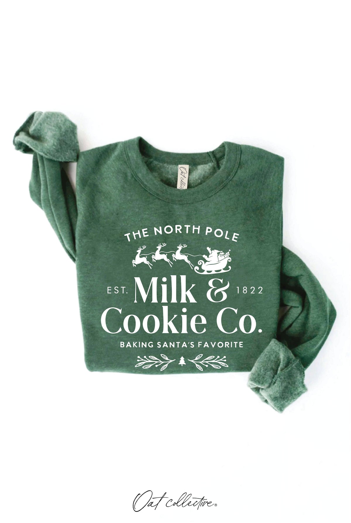North Pole Milk & Cookie Co. Fleece Sweatshirt (Unisex) Small-XL