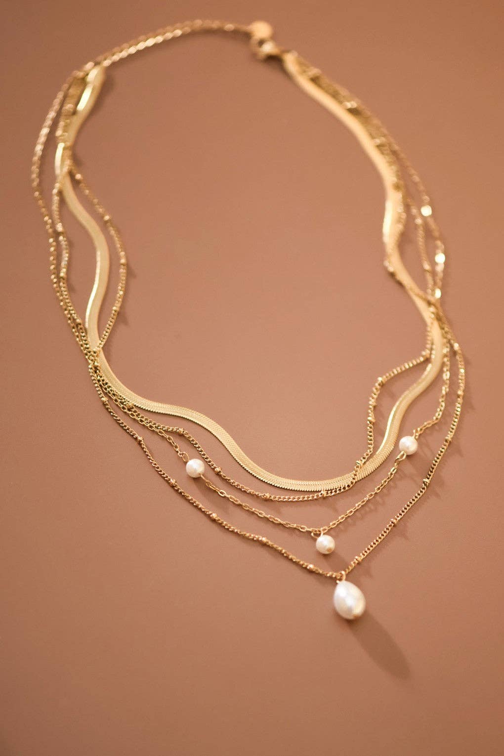 The Prescott Layered Chunky Chain Necklace – 18K Gold Dipped Waterproof Stainless Steel Necklace