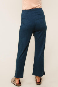 Evergreen Cozy Hacci Lounge Set – Soft Knit Top & Straight-Leg Pant Duo | Northern Belle Boutique