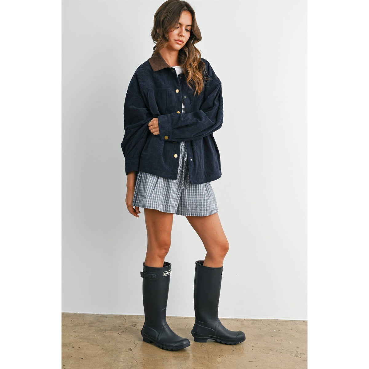 After Hours Corduroy Jacket: Navy