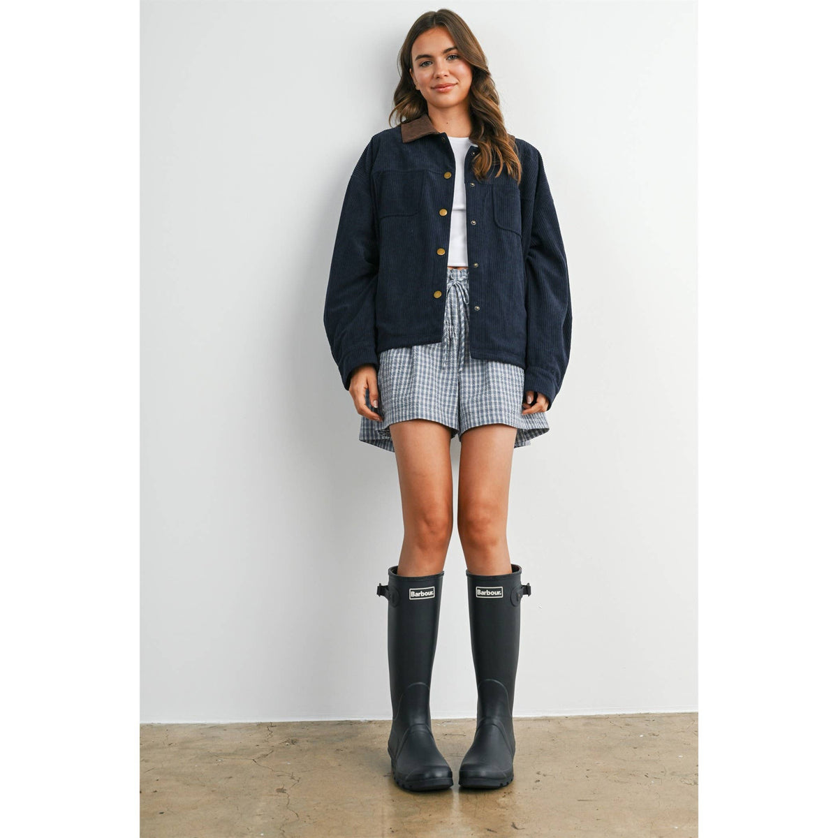 After Hours Corduroy Jacket: Navy