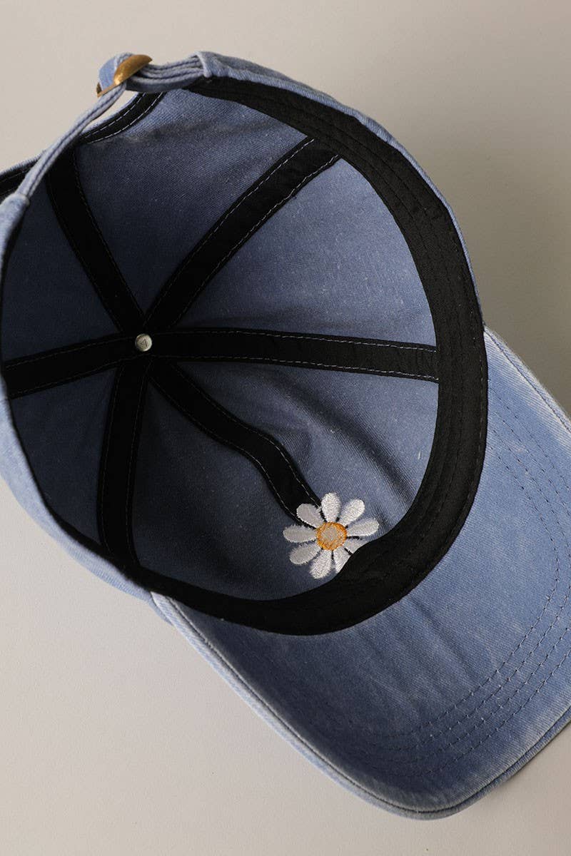The Daisy Days Baseball Cap – Embroidered Cotton Adjustable Hat