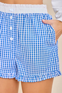 The Daisy Gingham Lounge Shorts